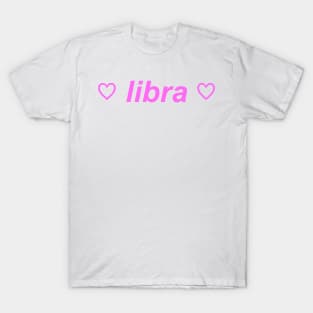 "libra" ♡ Y2K zodiac slogan T-Shirt